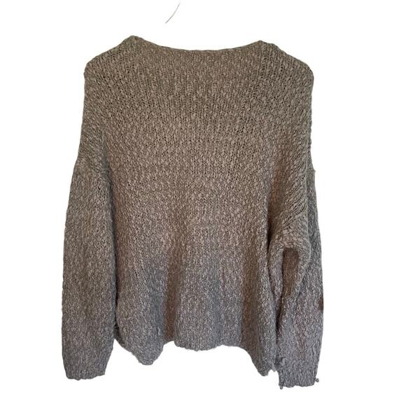 Miracle Gray Sweater Super Soft Chunky Knit Long Sleeve Oversized Fit Size Small - Picture 5 of 5